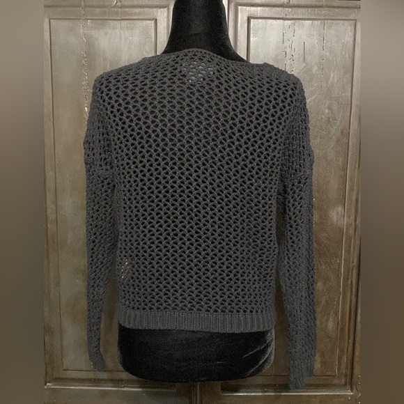 Qa Cropped oversized black knitted sweater Size small - Picture 2 of 9